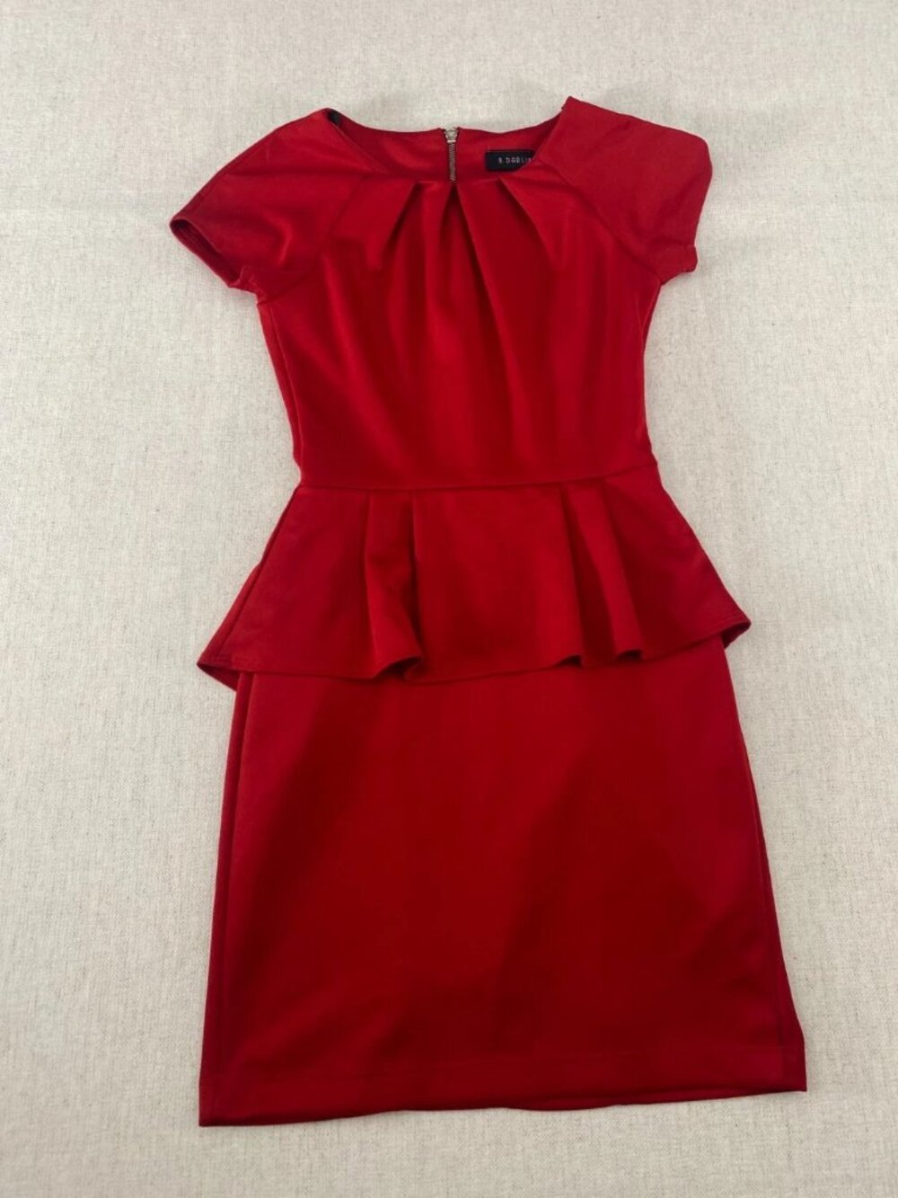 B. Darlin Peplum Dress Womens
